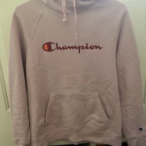 Champion light pink hoodie medium